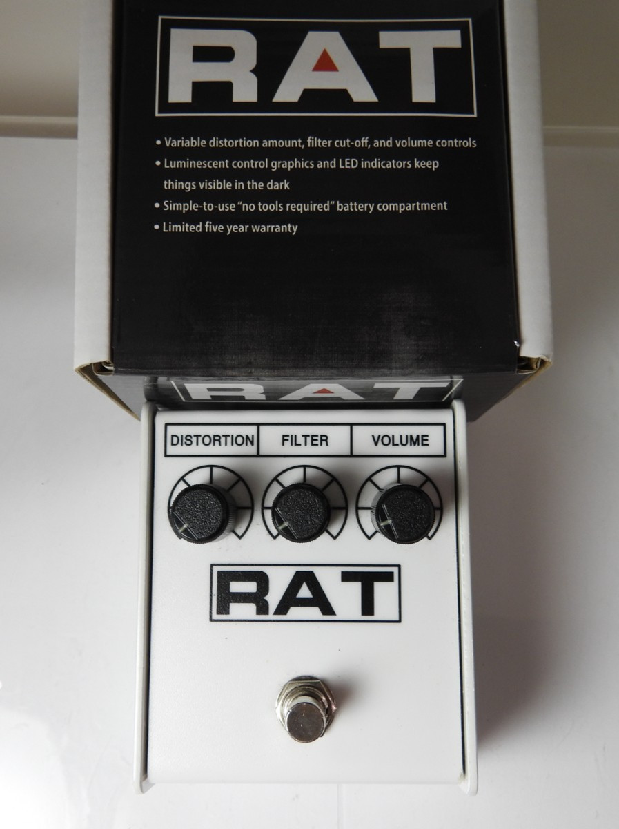 ProCo RAT 2 Distortion Effects Pedal Limited Edition WHITE Free USA Shipping