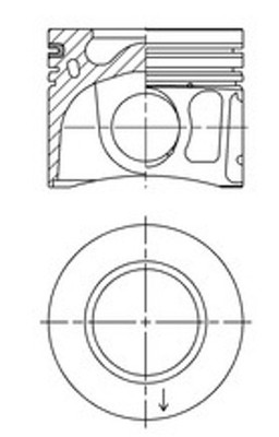 KOLBENSCHMIDT Kolben 41072600 für FORD QVFA TRANSIT PGFA QWFA PGFB JUMPER BOXER