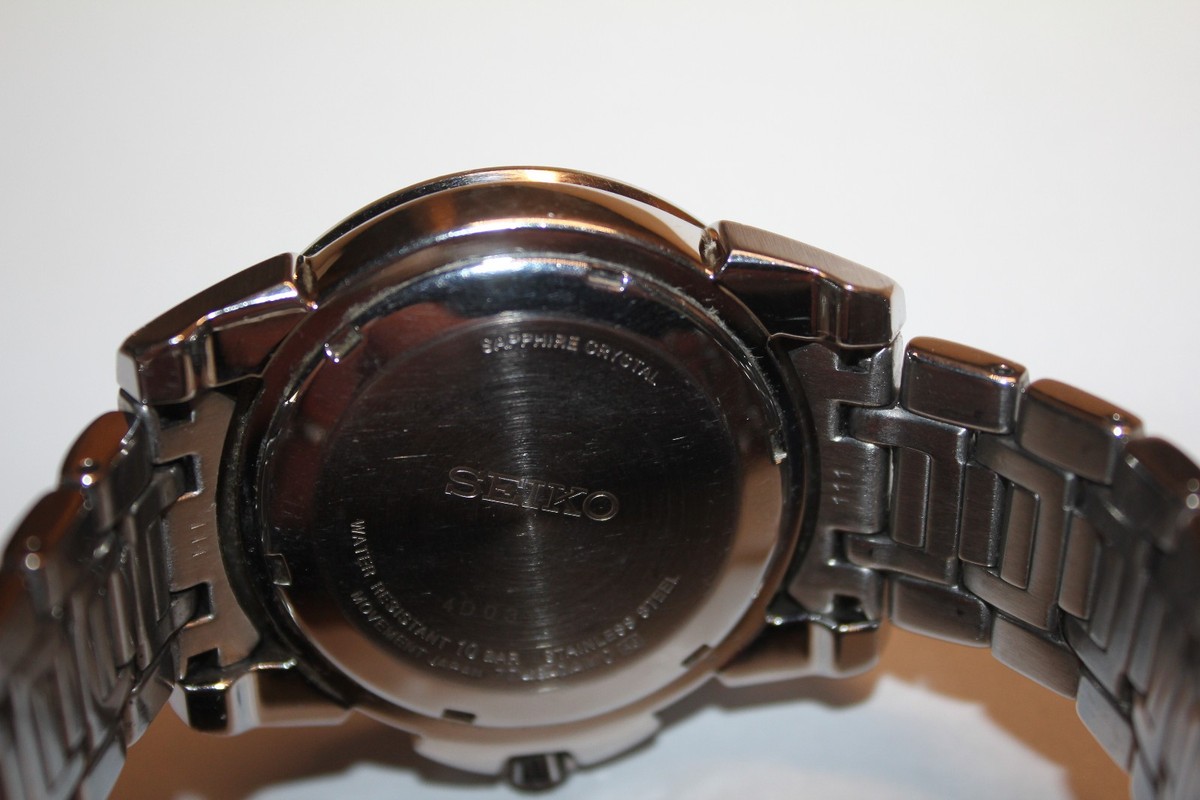 Seiko Kinetic Perpetual Calendar 7D48-0AM0 Stainless Steel Watch