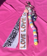 Beaded Key Chain Love Bag Clip valentines gift FAST SHIPPING