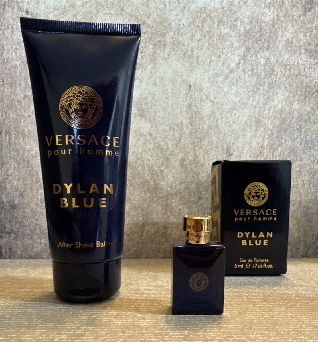 VERSACE POUR HOMME DYLAN BLUE BUNDLE AFTERSHAVE BALM 100 ml EDT