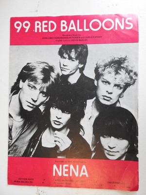 99 Red Balloons - Nena Noten Klavier Gesang Gitarre 1983 April Music