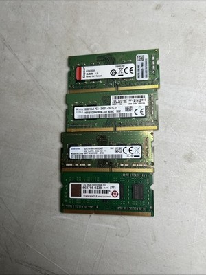 PC3/4 Laptop RAM Memory Mixed Brand 8GB-2GB LOT OF 4