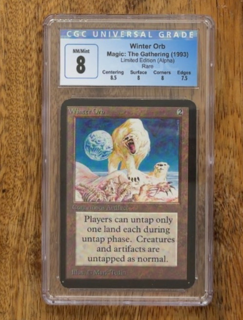 Winter Orb Alpha Edition Rare MAGIC: THE GATHERING **CGC 8 graded*** mtg