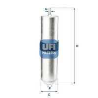Ufi Kraftstofffilter 31.857.04 FüR Alpina Bmw