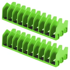 2Pcs Pliers Organizer Rack, 10 Slots Pliers Cutters Organizer with Non-Slip R...