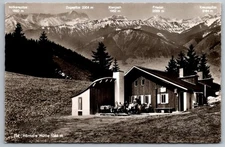 Hörndl-Hütte Bad Kohlgrub Germany Mountains 1963 Real Photo Postcard