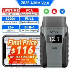 2025 XTOOL A30M V2.0 Bluetooth Full System Diagnostic Tool Bidirectional Scanner
