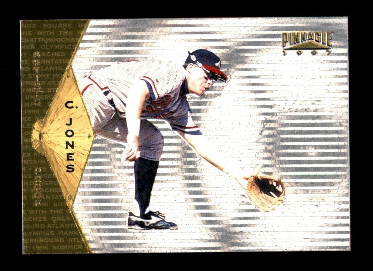 1997 Pinnacle #96 Artist Proof Chipper Jones Atlanta Braves