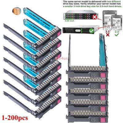 Lot For HP 651687-001 2.5'' SFF HDD Tray Caddy Gen8 G9 G10 DL380p DL360p DL380 US