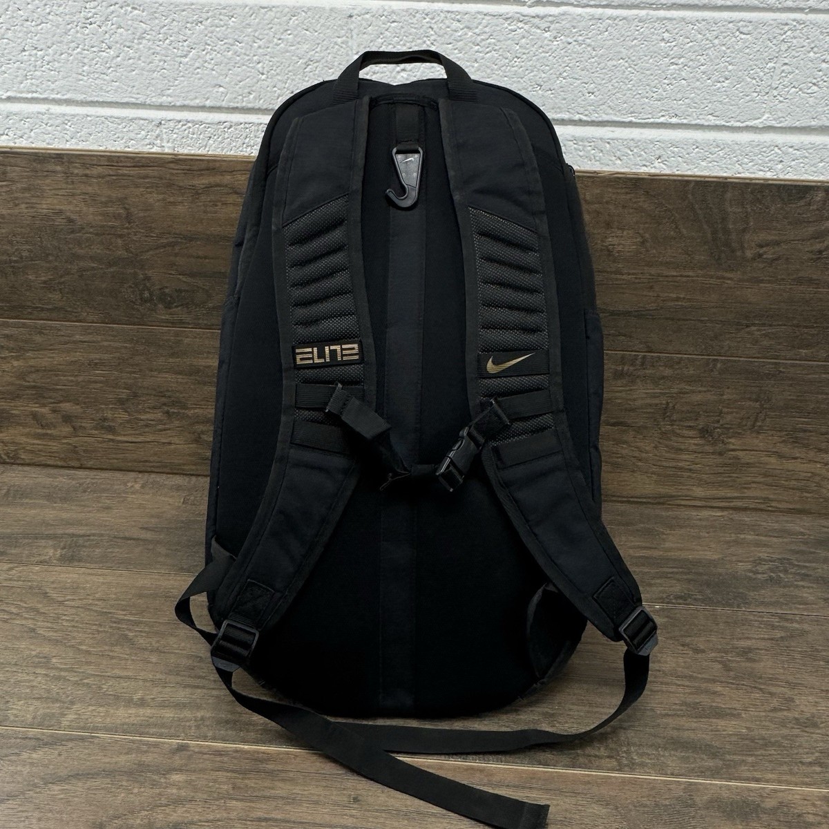Nike Backpack Hoops Elite Pro Black/Gold Basketball Travel Commute