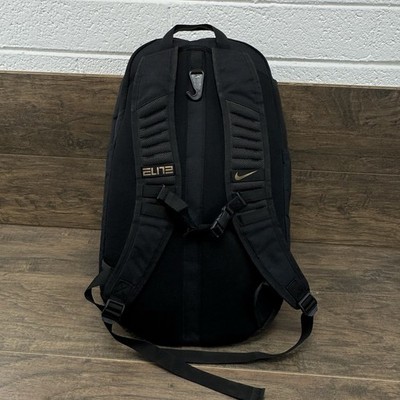 Nike Backpack Hoops Elite Pro Black/Gold Basketball Travel Commute