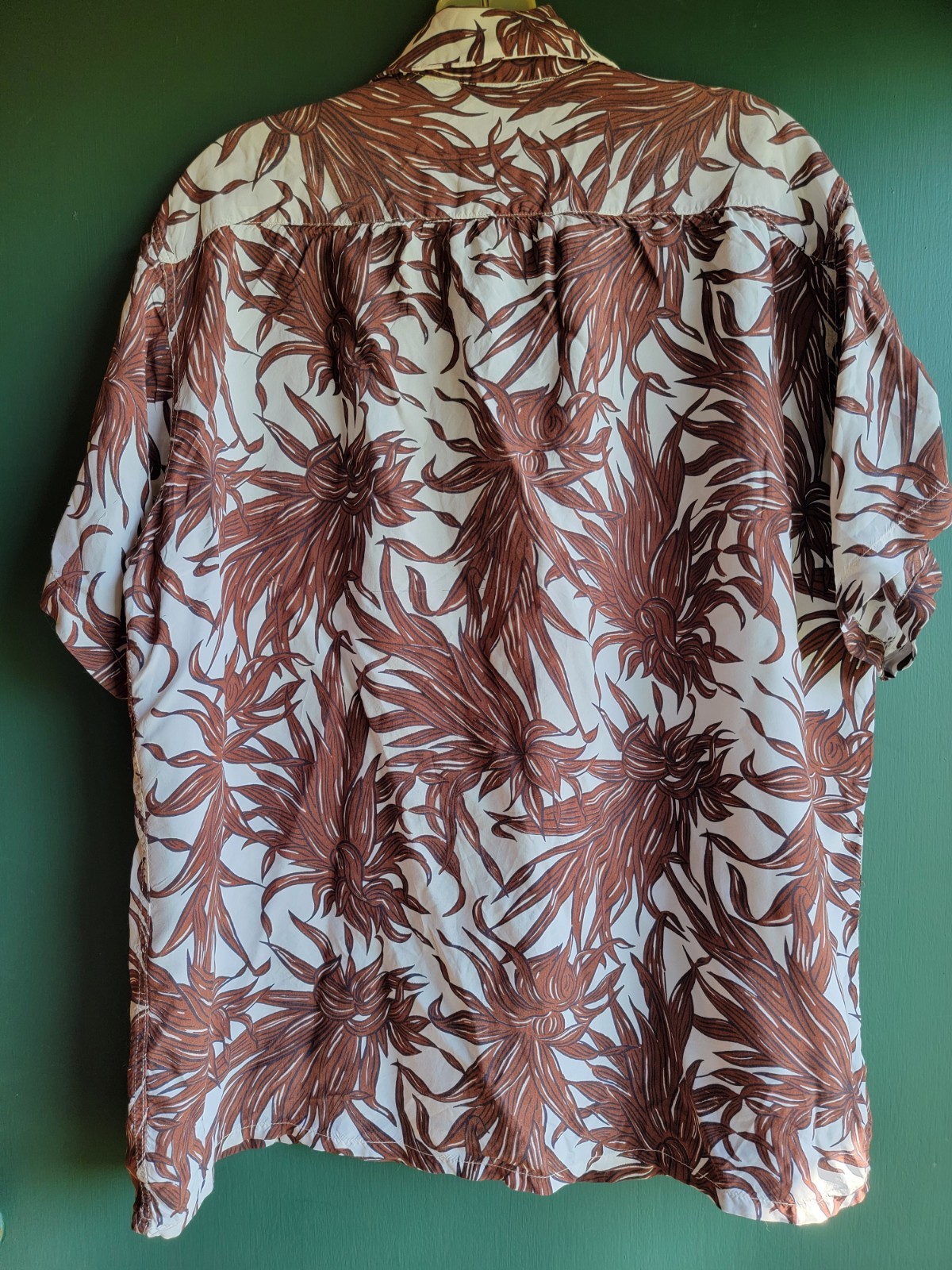RARE XL Vtg 40s 50s DUKE Of HOLLYWOOD Ashfield Mens Hawaiian Shirt Rayon Floral image 4