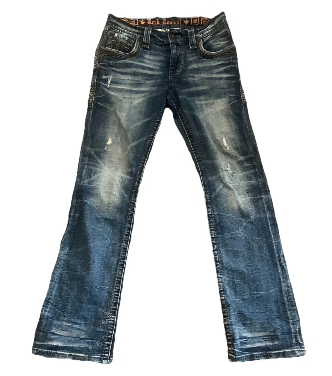 Rock Revival Regular 30 Size Jeans for Men for sale - eBay