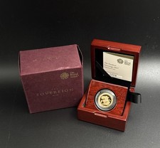 Rare Cased 2017 Piedfort Proof Gold Sovereign - Limited Edition of 3500