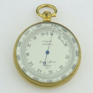 English Handheld Pocket Barometer