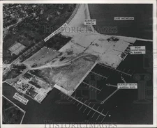 1965 Press Photo labeled parts of Milwaukee's McKinley Marina, ready to open