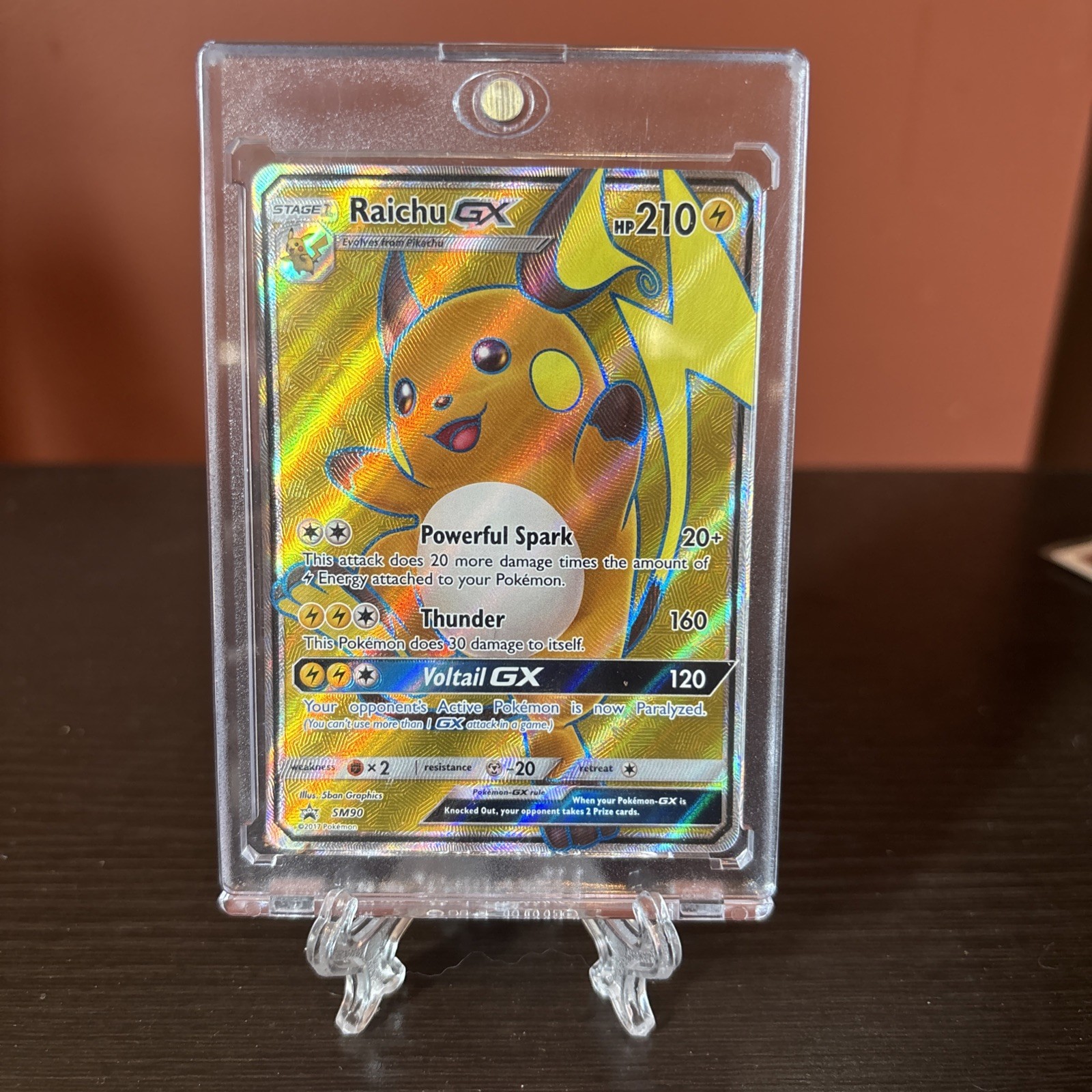 Raichu GX SM90 - Black Star Promo - Full Art Rare Pokemon Card - Near Mint (NM)
