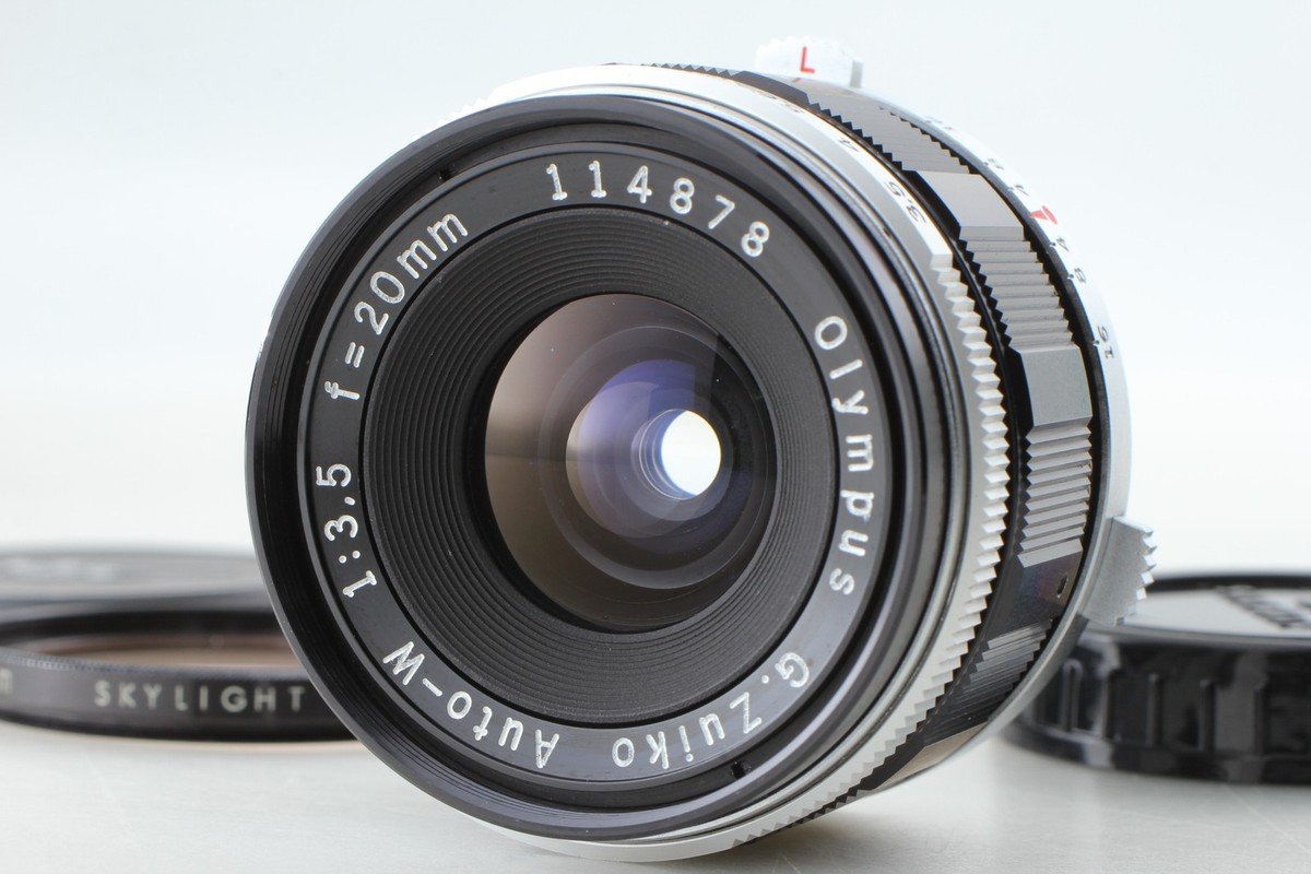 Olympus G.Zuiko Auto-W 20mm f/3.5 実用品 Almost MINT] OLYMPUS G.ZUIKO AUTO-W 20mm f/3.5 for PEN F FT FV