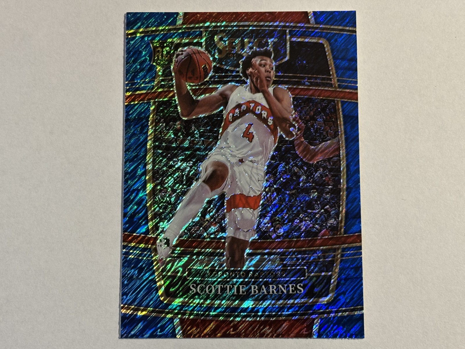 2021-22 Panini Select Concourse Blue Shimmer Prizm Parallel Scottie Barnes RC!