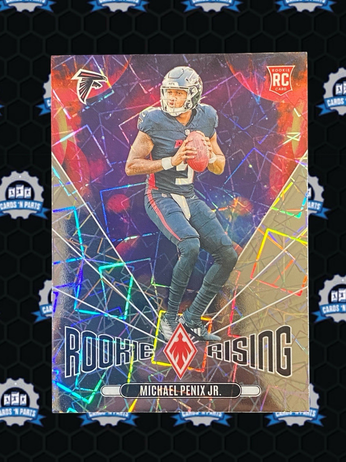 2024 Phoenix - Michael Penix Jr - Silver Lazer Rookie Rising # RR-MPJ