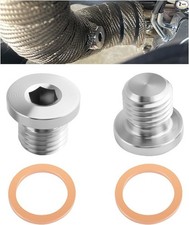 2PCS M12x1.5 Stainless Steel Sensor Plug with...