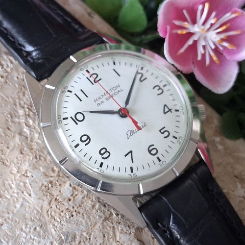 Serviced 1962 Hamilton Electric Railroad Special Men's Vintage Watch New Strap