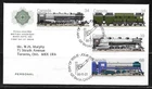 Canada 1986 - #1119a-1121 Locomotives FDC - British American Bank Note Cachet