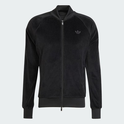 adidas Originals SST Adicolor Velour Track Top Men Casual Jacket AsiaFit JX1559
