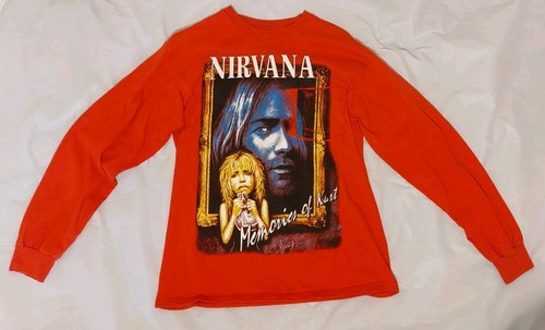 Nirvana Memories Of Kurt Long Sleeve T Shirt Size M - Picture 2 of 7