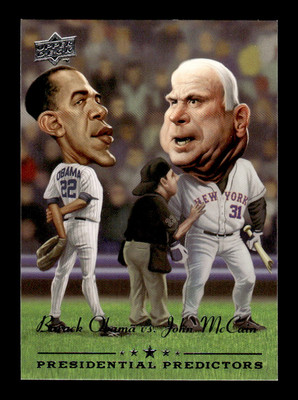 2008 Upper Deck #PP-14 Barack Obama / John McCain Presidential