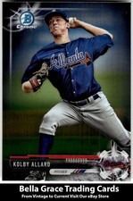 2017 Bowman Draft Kolby Allard #BDC-36 Atlanta Braves Chrome MLB Baseball 