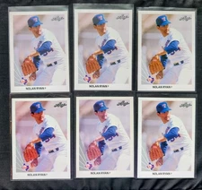 6 x 1990 Leaf #21 Nolan Ryan Lot Texas Rangers HOF