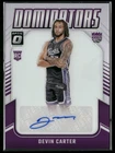 2024-25 Donruss Optic #RDS-DEV Devin Carter Rookie Signatures Holo #/99