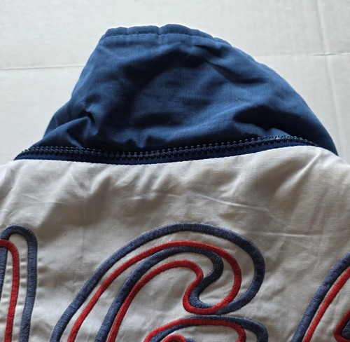 Vintage New York Rangers Puffer Jacket 2XL XXL NHL Pro Player Graffiti Spell Out - Picture 7 of 7