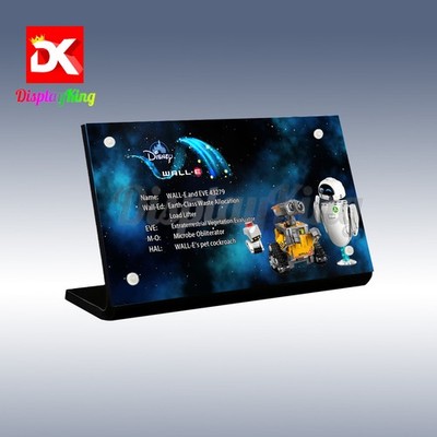Display King - Display plaque for Lego WALL-E and EVE 43279 (NEW)