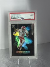 2024 Panini Obsidian NFL Xavier Worthy Black Color Blast #11 PSA 9 KC Chiefs