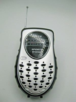 Durabrand AM/FM Sports Radio Model PR-355 Handheld Portable - Works!