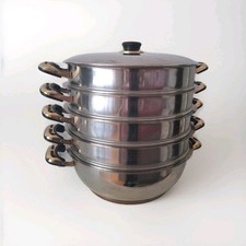  30cm BIO Dampfkocher Mantowarka Mantovarka  Edelstahl Mantykocher