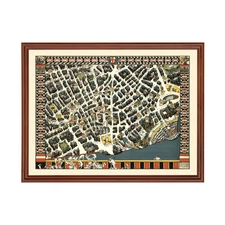 Old Map of London Theater District 1915 - Vintage England Ar