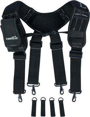 Tool Belt Suspenders Padded Construction Belt Harness with Gel Shoulder Strap De
