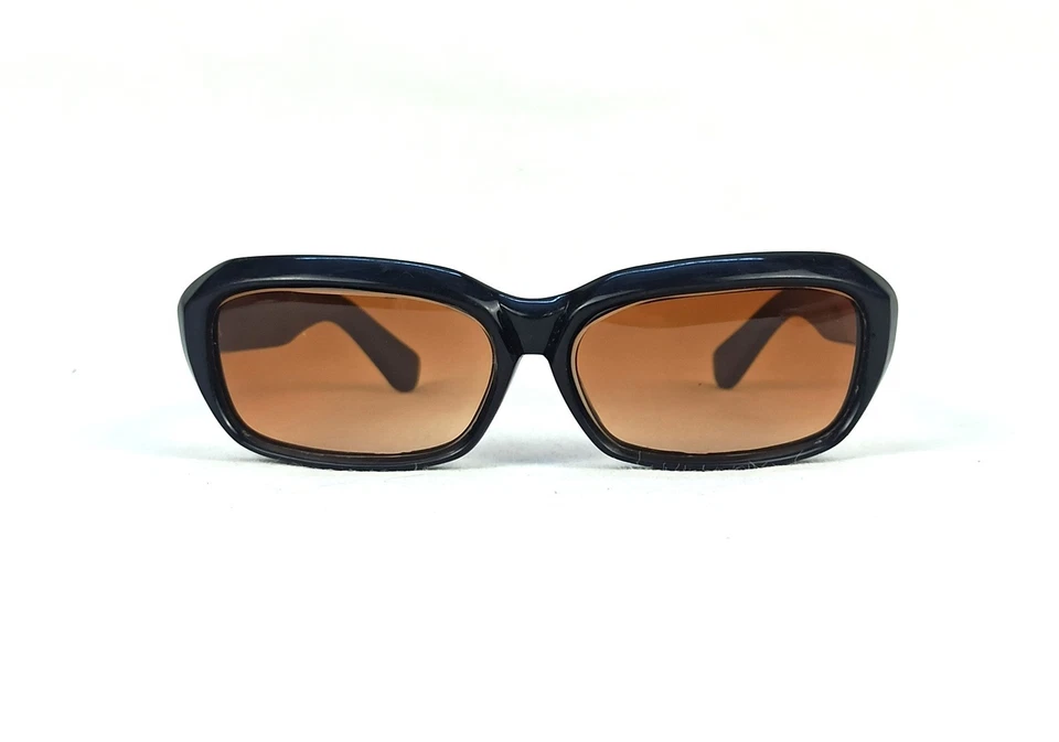 Gafas de sol cuadradas vintage únicas años 50 Italia Roma muy raras clásicas negras Foto 4 de 4