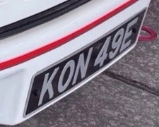 Connie KON 49E Cherished Number On Retention Private Plate