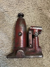 Small Vintage 7 Red Hydraulic Bottle Jack Used