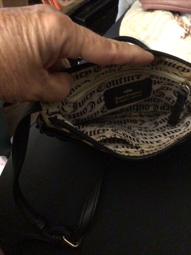 Juicy Couture Small Crossbody Purse Leopard Black Sequins NWT - Imagen 3 de 3
