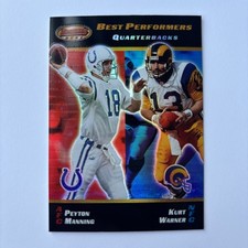 2000 Bowman's Best - Best Performers Peyton Manning, Kurt Warner #100