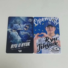 Samsung Lions Ryu Ji-hyeok 2023 Blue Photocard Opening Day Card Official