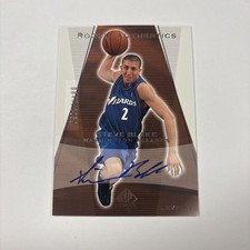 2004 SP Rookie Authentics Steve Blake Washington Wizards Sig Card /1250. rookie card picture