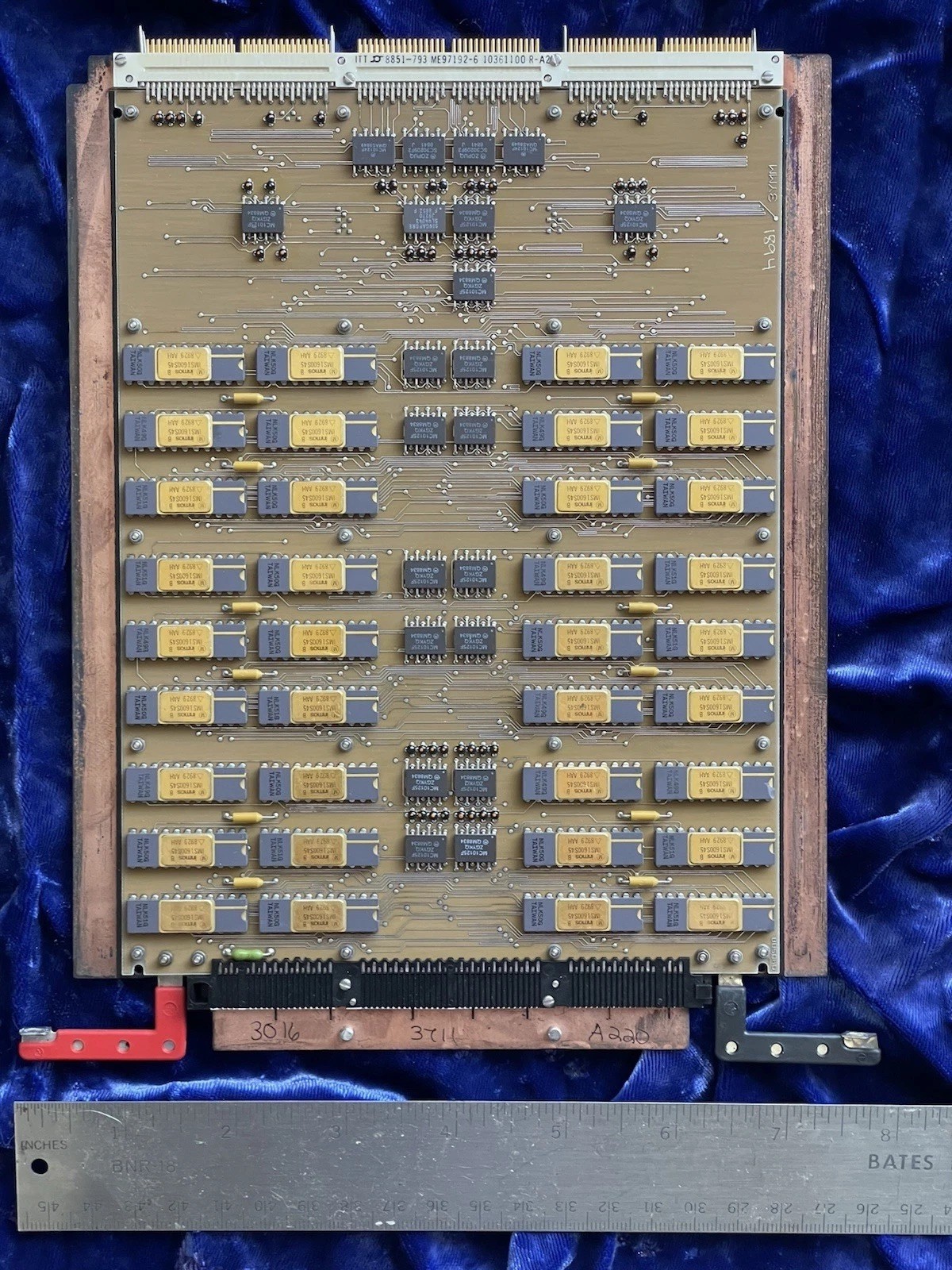 Cray X-MP Supercomputer Board Memory, No Lucite, Board Only. Circa 1984