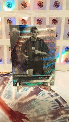 Rivaldo black and White grey Topps Chrome FC Barcelona Brasilien